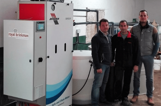 Sistema de desinfección de agua de riego en Citroplant instalado por Brinkman